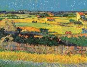 Vincent Van Gogh Harvest at La Crau Norge oil painting reproduction
